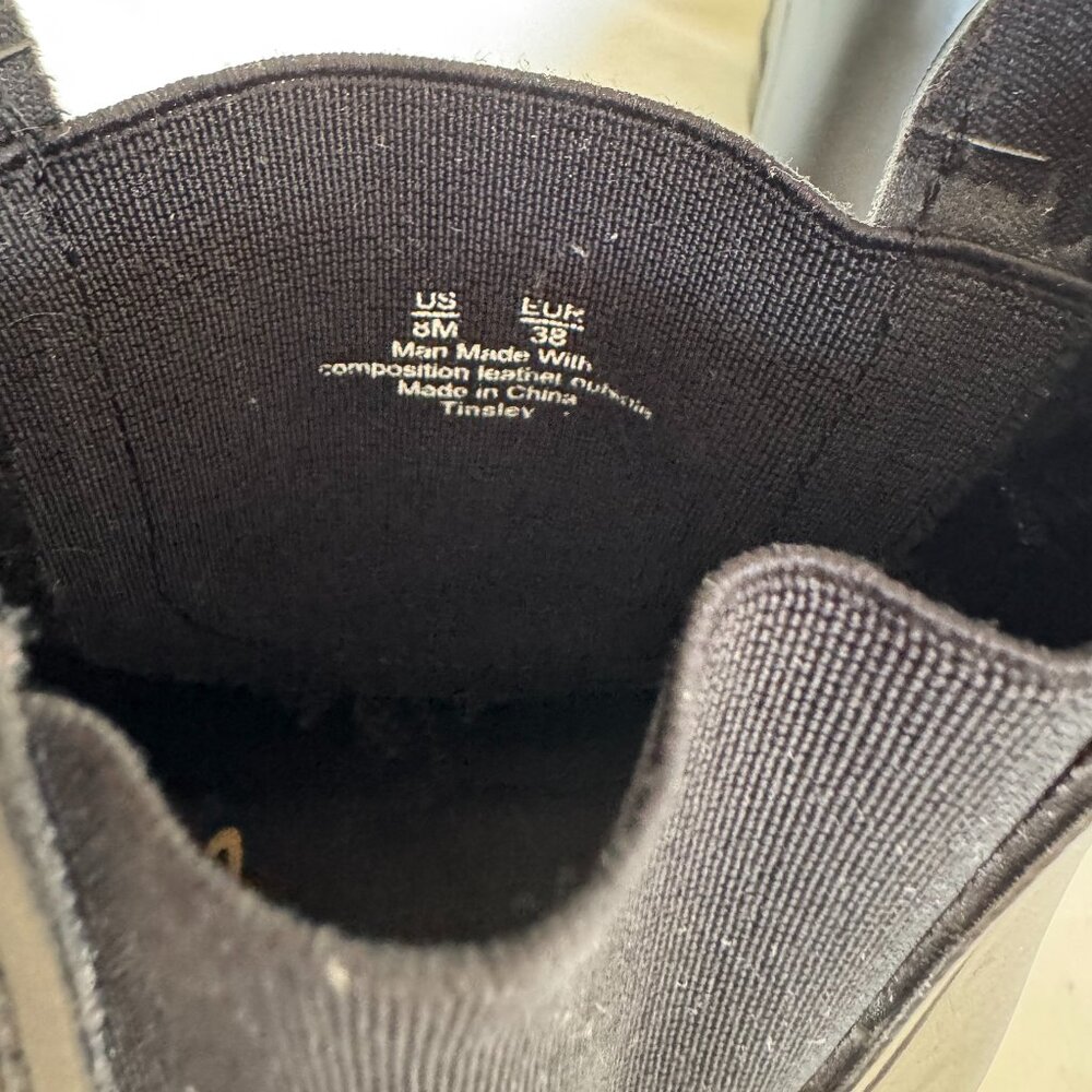 GUC, Sam Edelman Tinsley Rain Boots, Black, US Women's Size 8, Bonded Leather - Picture 13 of 16
